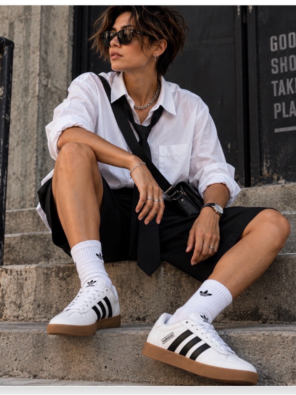 Adidas VL Court 3.0 Women’s 8 White Black Gum Suede Sneakers NWT NIB